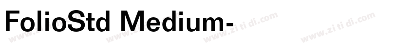 FolioStd Medium字体转换